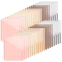 Maitys 50 Pack Binder Pockets 3 Ring, Letter Size 8.5x11,Vintage Color