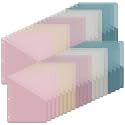 Maitys 50 Pack Binder Pockets 3 Ring, Letter Size 8.5x11,Morandi Color