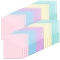 Maitys 50 Pack Binder Pockets 3 Ring, Letter Size 8.5x11,Macaron Color