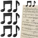 Maitys 6 Pcs Music Sheet Clips Note Shaped Book Page Holder Clip for Gifts