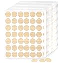Maitys 720 Pcs Wood Grain Self-Adhesive Screw Hole Sticker Bulk