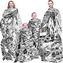 Maitys 8 Pcs Emergency Blankets Thermal Survival Foil Heat Sheets