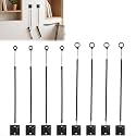 Maitys 8 Pcs Lanyard Adhesive Whiteboard Pen Holder Set, 2 Sizes