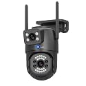 Maizic Smarthome 5+5MP 4G SIM CCTV Camera Outdoor | 2-Lens Dual Screen | Works Without WiFi | Color Night Vision | AI Motion Alert | IP66