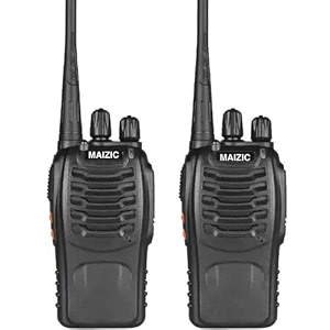 maizic smarthome walkie talkie 5km long range two-way portable cb radio bf-888s portable two-way radio with 16 channel walkie talkie black 2 pieces 2 year warranty for kids