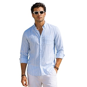 Majestic Man Classic Slim Fit Vertical Striped