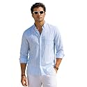 Majestic Man Classic Slim Fit Vertical Striped
