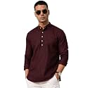 Majestic Man Men39s Pure Cotton Solid Mandarin