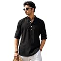 Majestic Man Men39s Pure Cotton Solid Mandarin