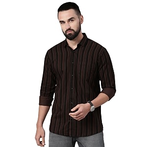 Majestic Man Mens Standard Slim Fit Striped