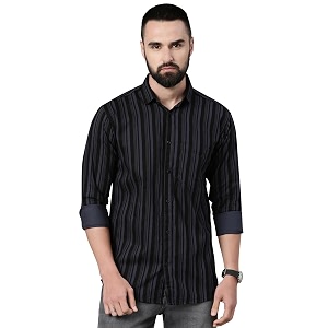 Majestic Man Mens Standard Slim Fit Striped