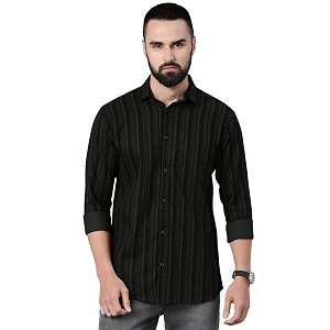 Majestic Man Mens Standard Slim Fit Striped