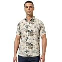 Majestic Man Men’s Slim Fit Pure Cotton Printed Casual Shirt – Short Sleeve | Premium Breathable Fabric | Modern Geometric Design