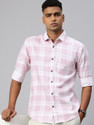 Majestic Man Men Slim Fit Checkered Spread