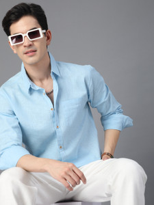 Majestic Man Men Slim Fit Solid Spread