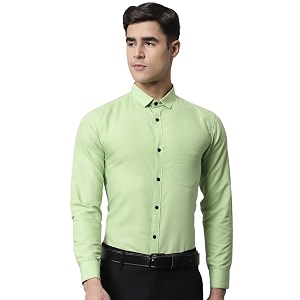 Majestic Man Slim Fit Solid Cotton Blend