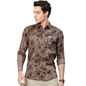 Majestic Man Stylish Abstract Print Casual Shirt