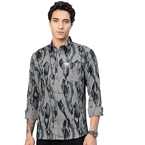 Majestic Man Stylish Abstract Print Casual Shirt