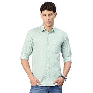 Majestic Man Stylish Geomatric Print Casual Shirt