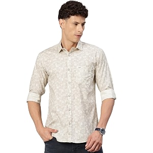 Majestic Man Stylish Geomatric Print Casual Shirt