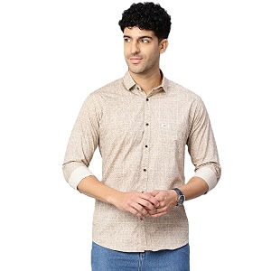 Majestic Man Stylish Geomatric Print Casual Shirt