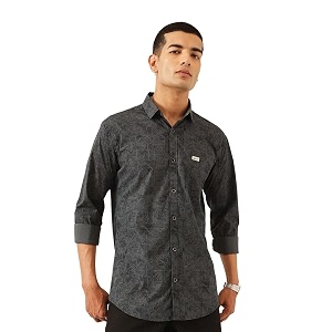 Majestic Man Stylish Geomatric Print Casual Shirt