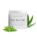 MAJESTIC PURE Tea Tree Foot &amp; Body Scrub with Tea Tree Oil, Exfoliating Salt Scrub to Exfoliate &amp; Moisturize Skin, Deep Cleansing - 10 oz