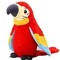 MAJIK Plush Talking Parrot Toy for Kids Repeat What You Say Funny Interactive Talking Toy for Boys and Girls Best Birthday Gift Item