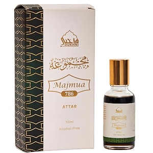 majmua 786 attar oil by dukhni  arabic perfume oils for men and women  original 30ml pure ittar roll on scent khus vetiver oil  eid ramadan umrah gifts vegan islamic fragrances