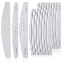 Makartt 100/180 Grit Nail Files, 20PCS Zebra Emery Boards for Nails