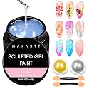 Makartt 3D Gel Nail Art &amp; Chrome Nail Powder Kit for DIY Salon Home