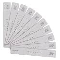 Makartt 80/80 Grit Nail Files, 10PCS Zebra Emery Boards for Artificial Nail