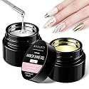 Makartt Chrome Gel Nail Polish Set: 2 Pcs Metallic Silver and Gold 3D Gel