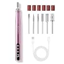 Makartt Cordless Nail Drill for Beginners: 25000RPM Slim E-File Kit, Pink