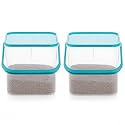 Makekartz Premium 5Kg Square Plastic Storage Container Box with Handle | Airtight Kitchen Canister for Rice, Flour & Food Grains | Stackable, Durable BPA-Free Shatterproof Organizer | Pack of 2