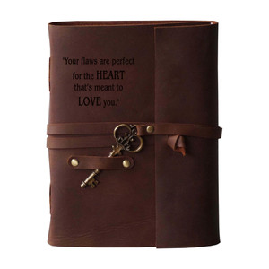makenstylecollection handmade diary with love quotes on leather cover a5 diary unruled 144 pages