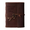 MAKENSTYLECOLLECTION Handmade Diary with Love Quotes on leather Cover A5 Diary Unruled 144 Pages