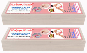 makeupmania waxing strips - white-140 pcs strips 140 g set of 2