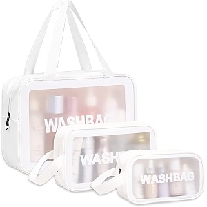 Makeup Pouch Bag PVC Travel Toiletries Organizer