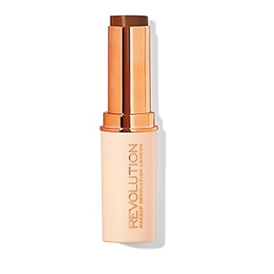 makeup revolution fast base stick foundation f17 dark brown 30g