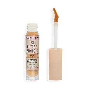 makeup revolution- irl filter finish concealer- c95  full coverage  breathable and lightweight blends effortlessly  soft matte finish crease proof sweat proof waterproof  6gm