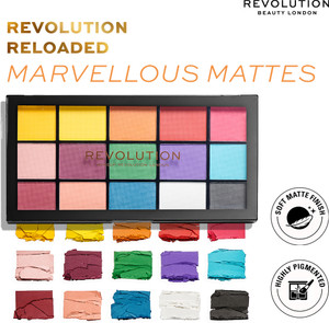 makeup revolution revolution reloaded marvellous mattes eyeshaow palette 165 g