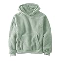Makkrom Boys Girls Sherpa Fleece Hoodies Pullover Sweatshirts with Pockets