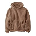 Makkrom Boys Girls Sherpa Fleece Hoodies Pullover Sweatshirts with Pockets