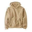 Makkrom Boys Girls Sherpa Fleece Hoodies Pullover Sweatshirts with Pockets