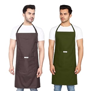 waterproof apron for dishwashing cooking dog grooming gardening car wash lab restaurant amp industrial use  waterproof apron for men amp women  pack of 2
