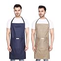 Waterproof Apron For Dishwashing, Cooking, Dog Grooming, Gardening, Car Wash, Lab, Restaurant &amp; Industrial Use | Waterproof Apron for Men &amp; Women | Pack of 2