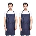 Waterproof Apron For Dishwashing, Cooking, Dog Grooming, Gardening, Car Wash, Lab, Restaurant &amp; Industrial Use | Waterproof Apron for Men &amp; Women | Pack of 2