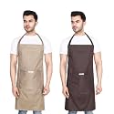 Waterproof Apron For Dishwashing, Cooking, Dog Grooming, Gardening, Car Wash, Lab, Restaurant &amp; Industrial Use | Waterproof Apron for Men &amp; Women | Pack of 2