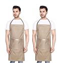 Waterproof Apron For Dishwashing, Cooking, Dog Grooming, Gardening, Car Wash, Lab, Restaurant &amp; Industrial Use | Waterproof Apron for Men &amp; Women | Pack of 2